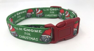 Gnome Christmas Dog Collar M-L-XL - image5